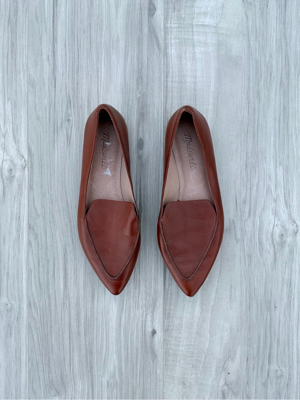 Madewell pointy-toe loafers